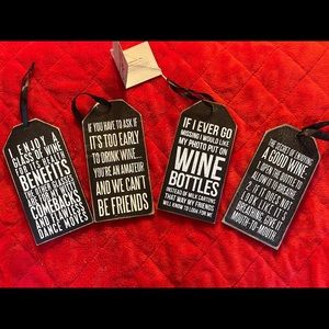 Wooden Wine Tags Hangers